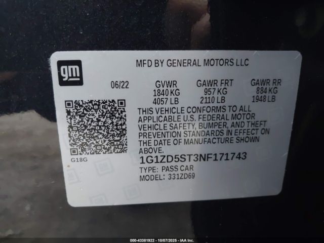 Chevrolet Malibu Fwd Lt Image 13