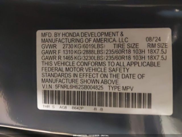 Honda Odyssey Ex-l Image 2