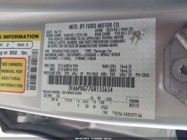 Ford Fusion S Image 12