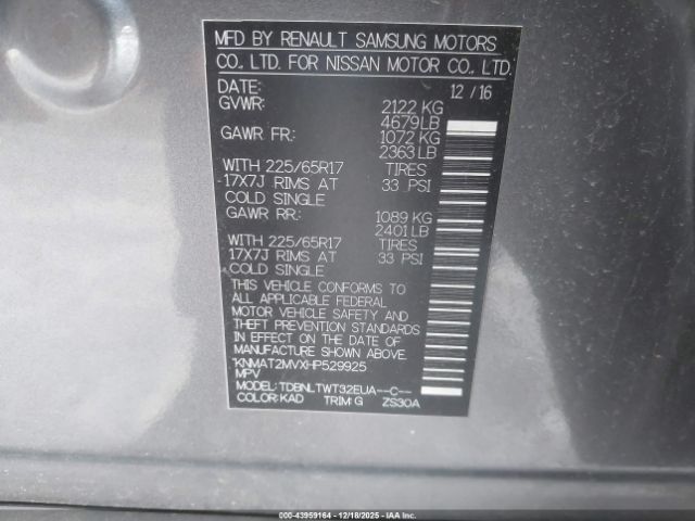 Nissan Rogue Sv Image 8