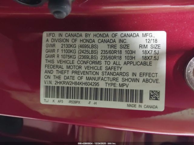 Honda CR-V Ex-l Image 8