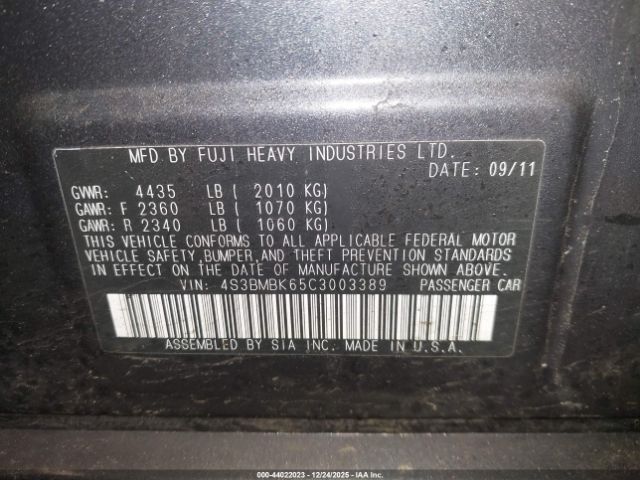 Subaru Legacy 2.5i Limited Image 11