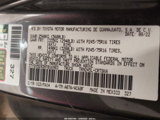 Toyota Tacoma Sr Image 8