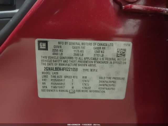 Chevrolet Equinox 1lt Image 13