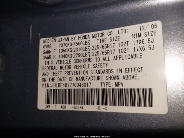 Honda CR-V Ex-l Image 12