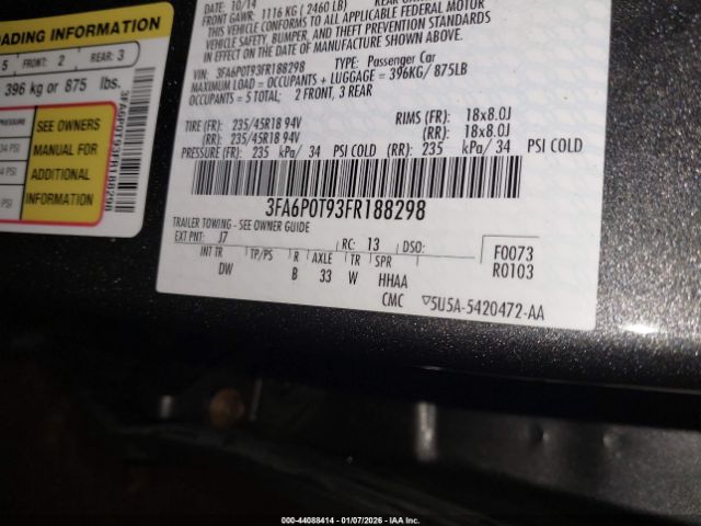 Ford Fusion Se Image 4