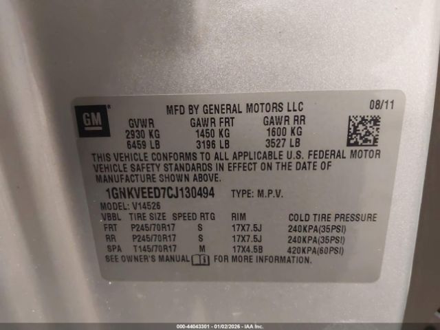 Chevrolet Traverse Ls Image 13